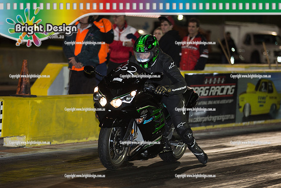 ANDRA Street Outlaws Drag Racing Quals Rnd 4 @ Calder Park  5 August 2014 (22989)  BIKE