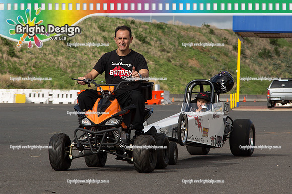 ANDRA Test N Tune @ Calder Park 24 May 2014 (18007) DANIEL CARRANZA CJD 5499 JUNIOR DRAGSTER crowd