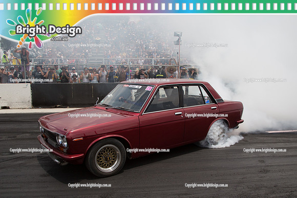 Summernats 28 Sunday 4 Jan 2015  BD  (7660)  QIK510 BURNOUT