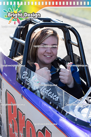ANDRA FUCHS Nitro Thunder @ Calder Park Raceway 19 Oct 2013 (1070) BROADSTAR JUNIORS