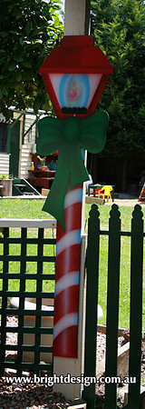 10-50 M-08 b Bow Christmas Lamp Outdoor Christmas Display Custom Airbrushed Christmas  Decoration by Bright Design Studio