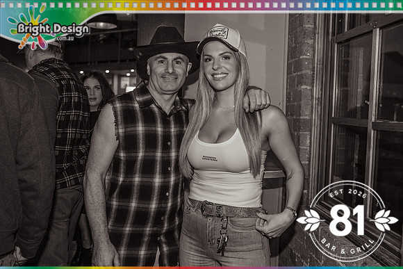 # 81 EightyOne Bistro & Taphouse 13 June 2026 (2629) Country Night B&W