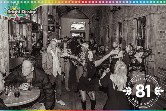 # 81 EightyOne Bistro & Taphouse 13 June 2026 (2768) Country Night B&W