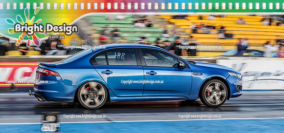 Fast Friday @ Calder Park Drag Racing Friday 20 January 2023  (143254)-2  BLUE XR8 FORD TBC