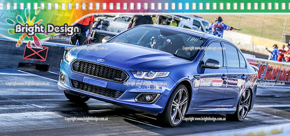 Fast Friday @ Calder Park Drag Racing Friday 20 January 2023  (143014)  BLUE XR8 FORD TBC