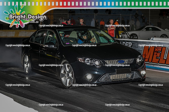 Fast Friday @ Calder Park Drag Racing Friday 20 January 2023  (143480)  BLACK FORD