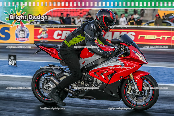 Fast Friday @ Calder Park Drag Racing Friday 20 January 2023  (143277)  BIKE RED  2U2MB