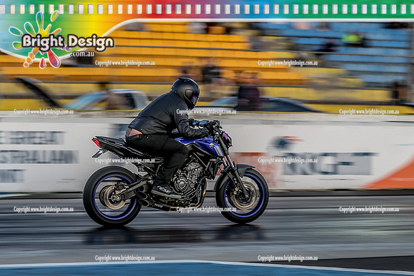 Fast Friday @ Calder Park Drag Racing Friday 20 January 2023  (143275)  BIKE BLUE
