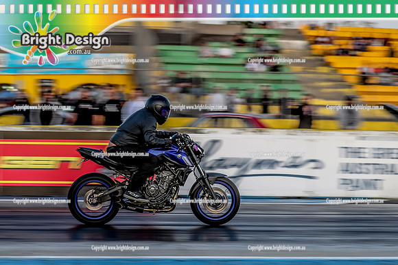 Fast Friday @ Calder Park Drag Racing Friday 20 January 2023  (143272)  BIKE BLUE