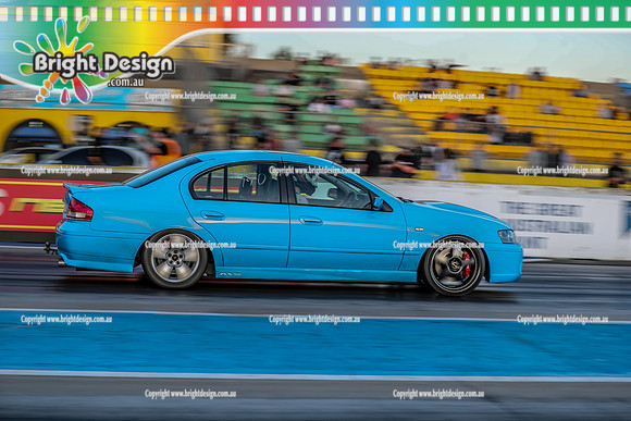 Fast Friday @ Calder Park Drag Racing Friday 20 January 2023  (143134)  BLUE XR6 FORD TBC