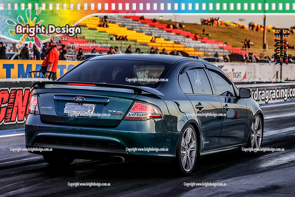 Fast Friday @ Calder Park Drag Racing Friday 20 January 2023  (143085)  GREEN XR6 TBC
