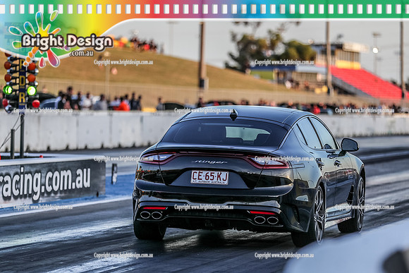 Fast Friday @ Calder Park Drag Racing Friday 20 January 2023  (143083)  CE65KJ KIA STINGER
