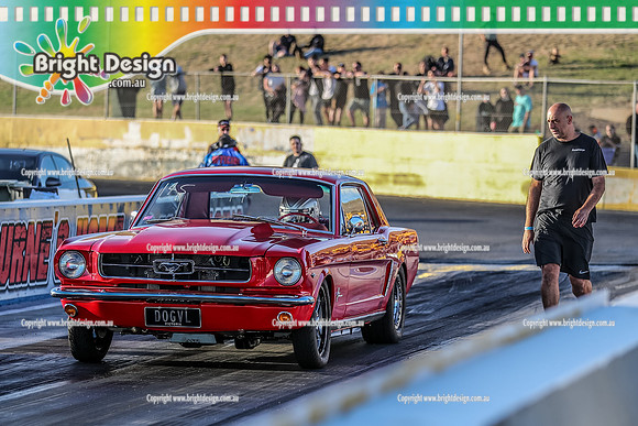 Fast Friday @ Calder Park Drag Racing Friday 20 January 2023  (142986)  MICHAEL VLASAKAKIS VEE 1637 DOGVL MUSTANG
