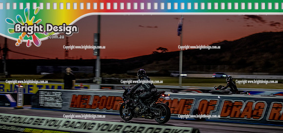 Roll Racing @ Calder Park Drag Racing Friday 10 February 2023  (144935)  BIKE BLACK 2T9NL
