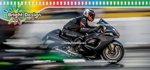 Roll Racing @ Calder Park Drag Racing Friday 10 February 2023  (144789)-2  BIKE BLACK 190VH