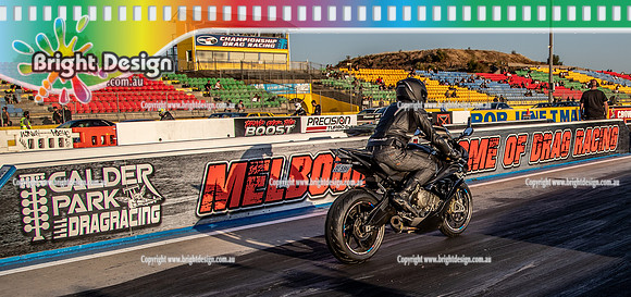 Roll Racing @ Calder Park Drag Racing Friday 10 February 2023  (144195)  BIKE BLACK 2E5BH