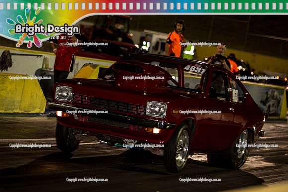 Fast Friday Street Meet Drag Racing @ Calder Park Raceway FRI 9 Oct 2015  (31191)  RED GEMINI  SSA 4637