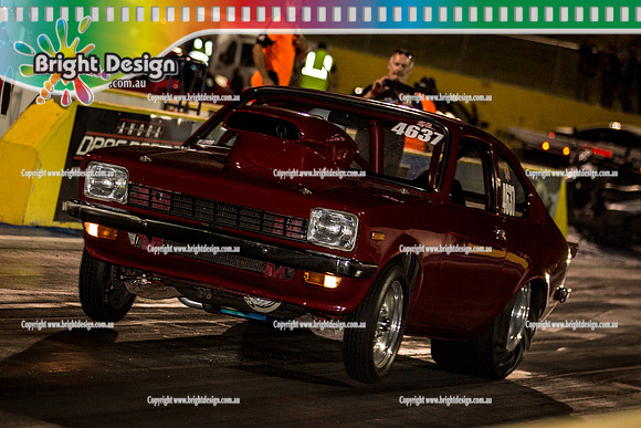 Fast Friday Street Meet Drag Racing @ Calder Park Raceway FRI 9 Oct 2015  (31190)  RED GEMINI  SSA 4637