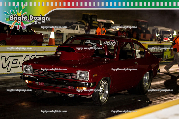 Fast Friday Street Meet Drag Racing @ Calder Park Raceway FRI 9 Oct 2015  (31188)  RED GEMINI  SSA 4637