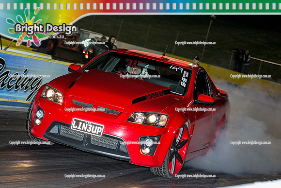 AA Fast Friday Street Meet Drag Racing @ Calder Park Raceway  FRI 18 Sept 2015  (31682)  LIN3UP