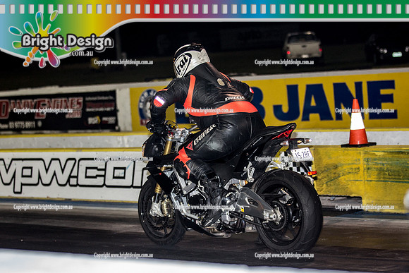 Fast Friday Street Meet Drag Racing @ Calder Park Raceway  FRI 18 Sept 2015  (31711)  BIKE 1S2RF