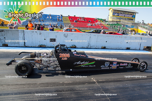 Test n Tune @ Calder Park Raceway RETURNS to Melbourne  SUN 13 Sept 2015  (30297)  MONIQUE AMBRUOSI JUNIOR DRAGSTER AJD 2896