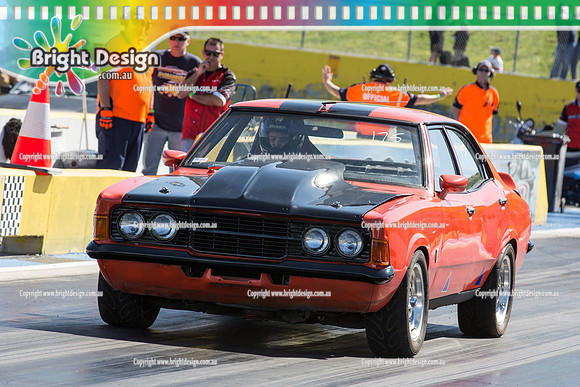 Test n Tune @ Calder Park Raceway RETURNS to Melbourne  SUN 13 Sept 2015  (30202)  ORANGE FORD CORTINA