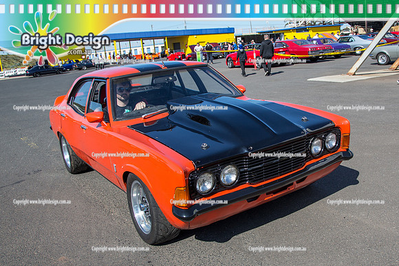 Test n Tune @ Calder Park Raceway RETURNS to Melbourne  SUN 13 Sept 2015  (30097)  ORANGE FORD CORTINA