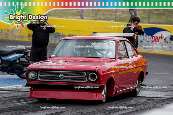 SMDC2 Street Machine Drag Challange 2 Day 1 @ Calder Park FRI 23 Oct 2015 (31906)  6178 RED INSANE