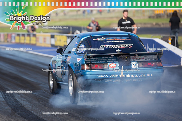 X-Champs @ Sydney Dragway SUN 4 May 2014  (6133)  SSBB 2476  7 SINS RACING  RODNEY SPANNENBERG