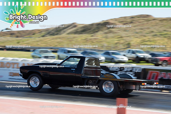 ANDRA Street Outlaws Drag Racing Quals Rnd 5 @ Calder Park 24 September 2014 (24694)  BLACK UTE