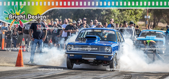 Holden Powered Nationals #4 @ Heathcote Park Raceway Sat 6 April 2019 (17255) 6844 HB KJP350 PETER HERITAGE KEVIN BOWKER