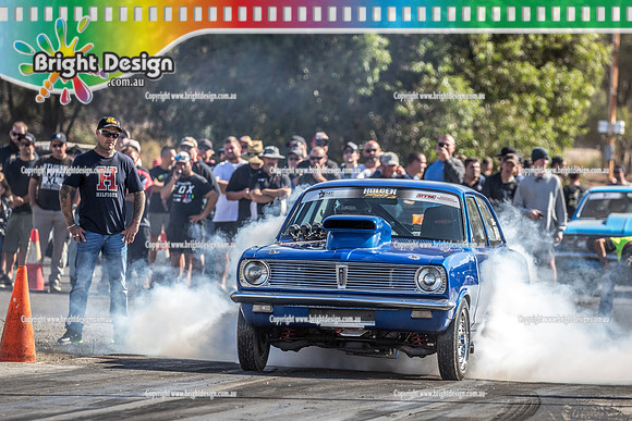 Holden Powered Nationals #4 @ Heathcote Park Raceway Sat 6 April 2019 (17254) 6844 HB KJP350 PETER HERITAGE KEVIN BOWKER