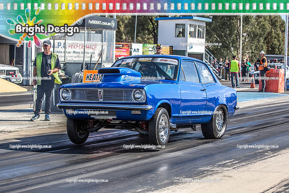 Holden Powered Nationals #4 @ Heathcote Park Raceway Sat 6 April 2019 (17266) 6844 HB KJP350 PETER HERITAGE KEVIN BOWKER