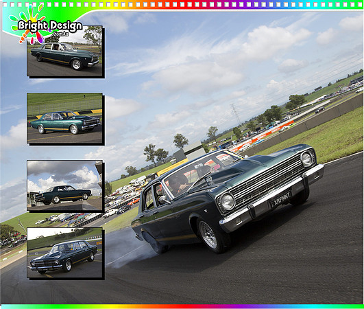 XRFMNT Bright Design Multi Image Photographic Artwork - Four on One Design