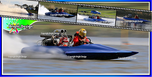 VOODOO Bright Design Multi Image Photographic Artwork - Pano Over the top Film Strip Design