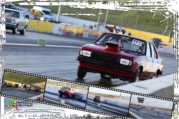 Rob Car UC TORANA 1185 Bright Design 20x30 Mutli Image Photographic  Artwork -  Grunge v1 Design HIGH RES