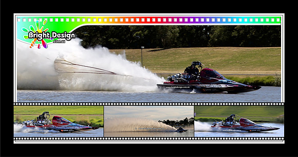 Thunder Down Under v3 Bright Design Mutli Image Photographic Artwork - Pano Design