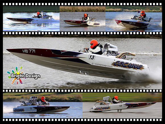 COCAINE Bright Design v2 40x30 Multi Image Artwork - Film Strip Design using jpeg file