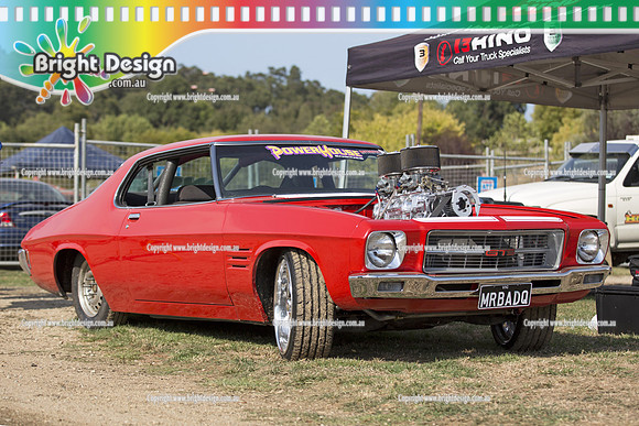 Lardner Park Motorfest SAT 9 March 2013 Bright Design (1010) MRBADQ HOLDEN HQ