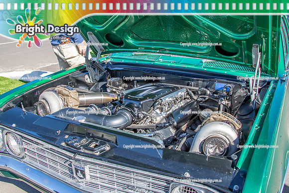 SMDC 10 2025 Street Machine Drag Challenge Oct Nov 25 BDMP0235 7537 BFX573 CLINTON KELLY ENGINE BAY