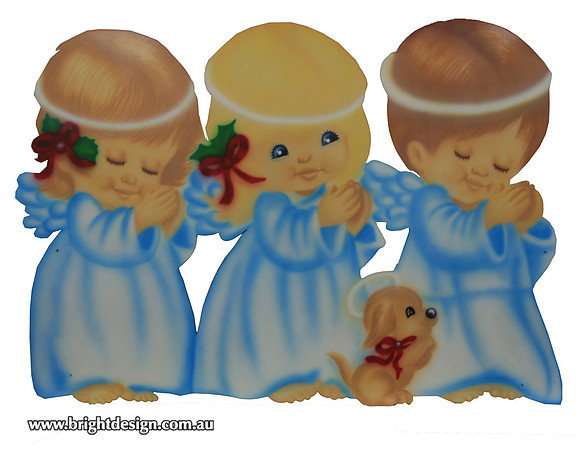 9-50 TD-07 Awz Traditional Angels n Dog Outdoor Christmas Decoration for Home Christmas Displays