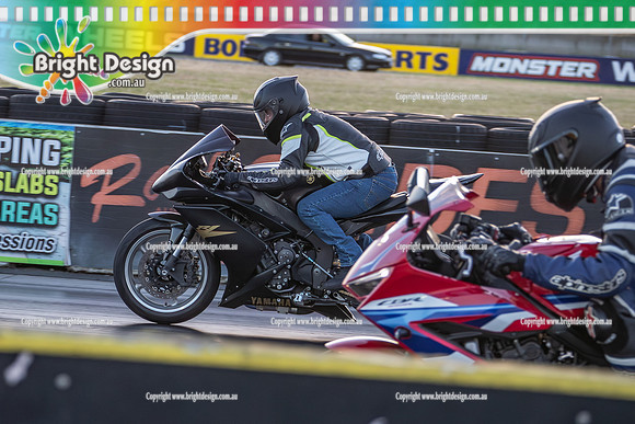Fast Friday @ Calder Park Drag Racing 16 January 2026 (186446) BIKE BLACK YAMAHA TBC