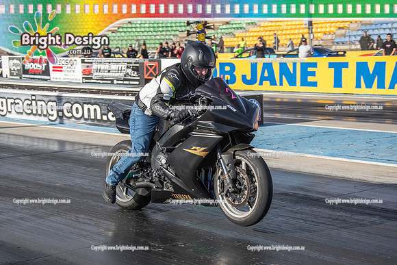 Fast Friday @ Calder Park Drag Racing 16 January 2026 (185397) BIKE BLACK YAMAHA TBC