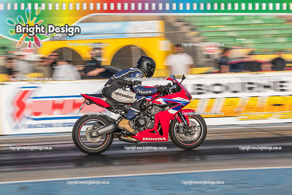 Fast Friday @ Calder Park Drag Racing 16 January 2026 (185983) BIKE RED HONDA TBC
