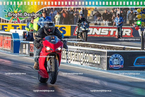 Fast Friday @ Calder Park Drag Racing 16 January 2026 (186183) BIKE RED CATI TBC