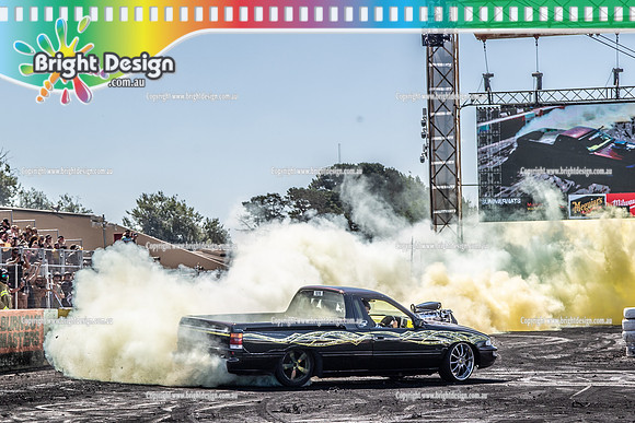 Summernats 34 Sunday 9 Jan 2022  BDMP2083   BAGMUP BURNOUT