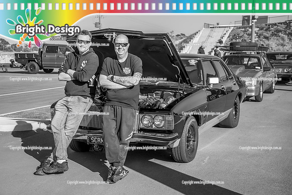 SMDC 10 2025 Street Machine Drag Challenge Oct Nov 25 BDMP0200-2 B&W CREW SCRMNG CHRIS STAFFORD