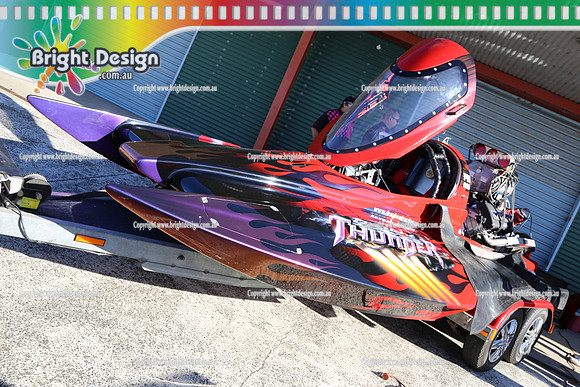 vdbc Nationals  Boat Races  Hot Rod Show  March 2013  Bright Design  (1078)  DISTANT THUNDER PITS