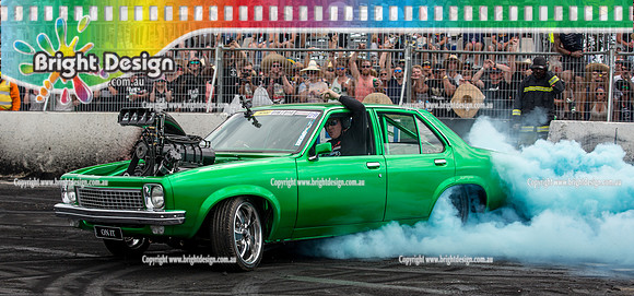 Summernats 29 SATURDAY 8 Jan 16  BDMP6076  ONIT BURNOUT